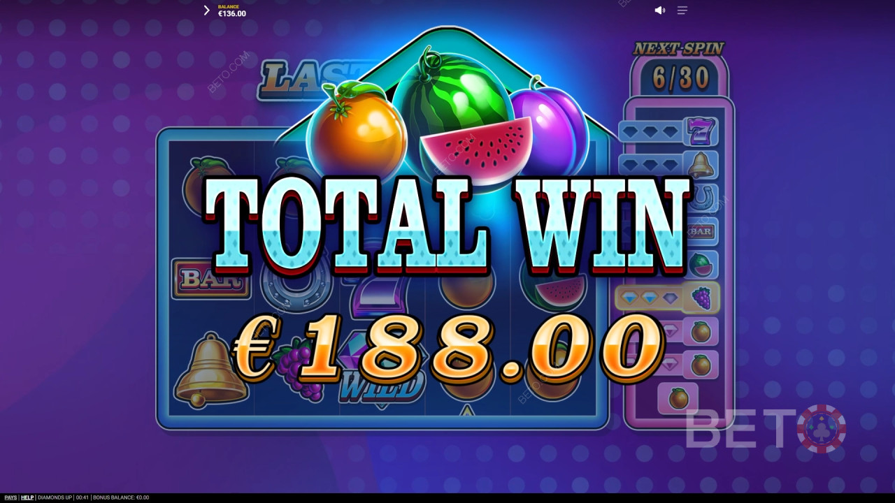 اربح 20,000 ضعف رهانك في ماكينات سلوت فيديو ألماس أب!