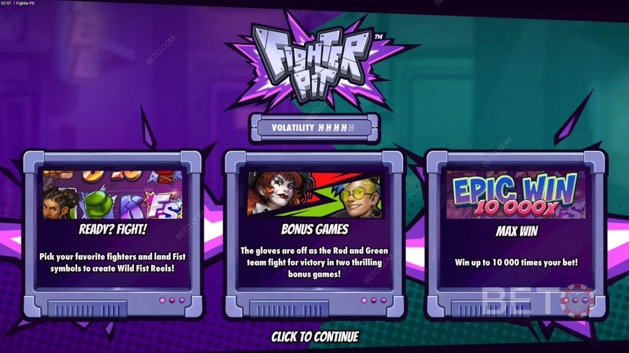 شرح الميزات الإضافية في حفرة المقاتل بواسطة Hacksaw Gaming