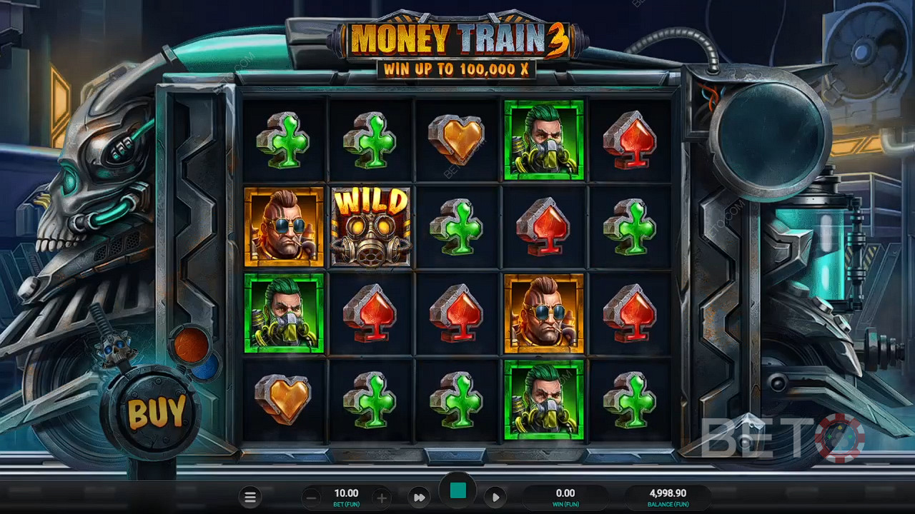 انضم إلى Money Train وحقق فوزًا كبيرًا في لعبة Money Train 3 عبر الإنترنت