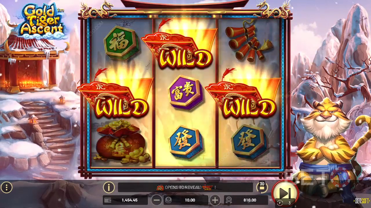 مراجعة لعبة Gold Tiger Ascent من BETO Slots
