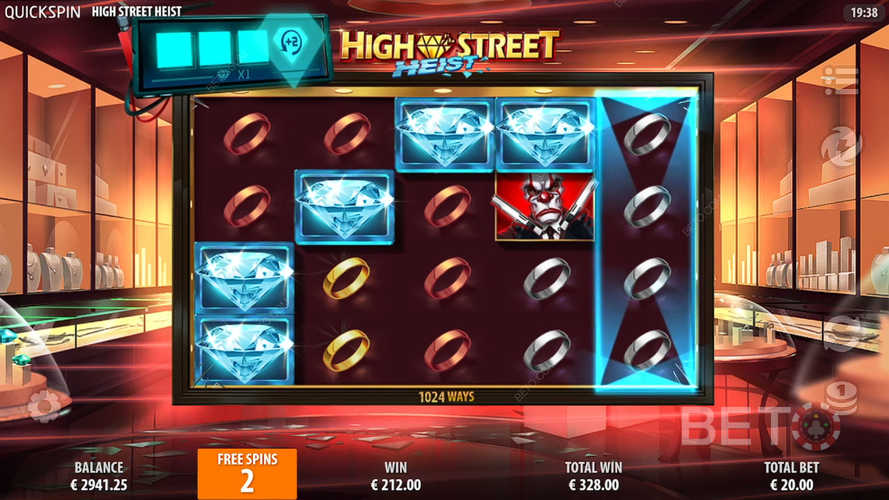 مراجعة Highstreet Heist Heist من BETO Slots