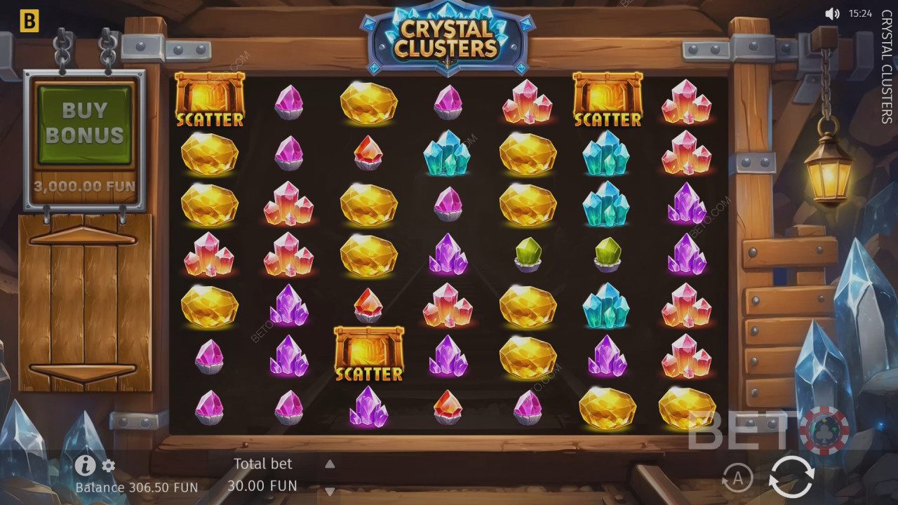 مراجعة لعبة «Crystal Clusters» من قبل BETO Slots