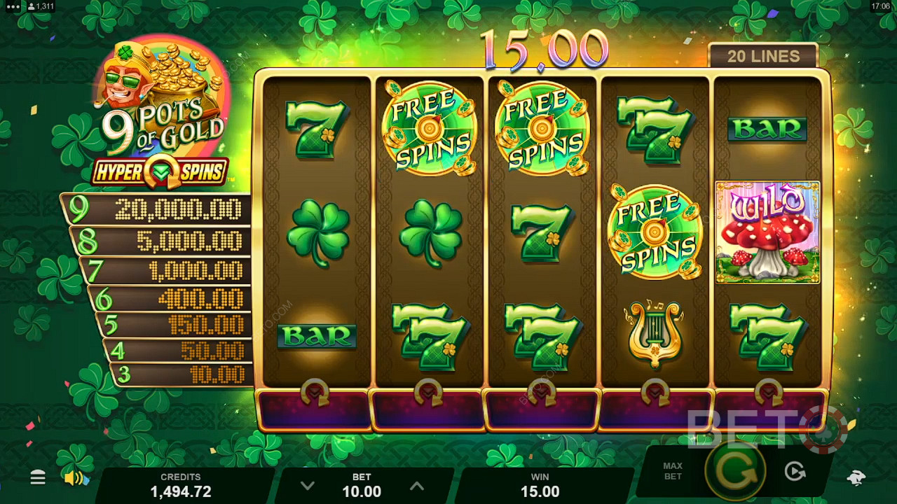 9 Pots of Gold HyperSpins اللعب المجاني