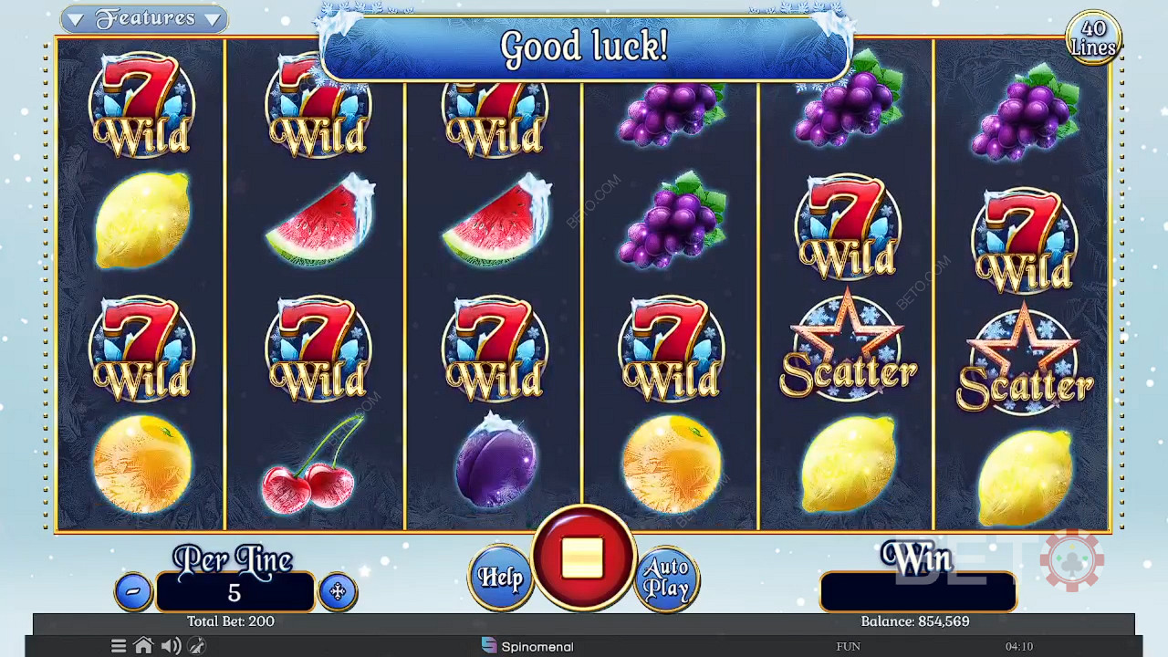 Fruits On Ice Collection 40 Lines اللعب المجاني