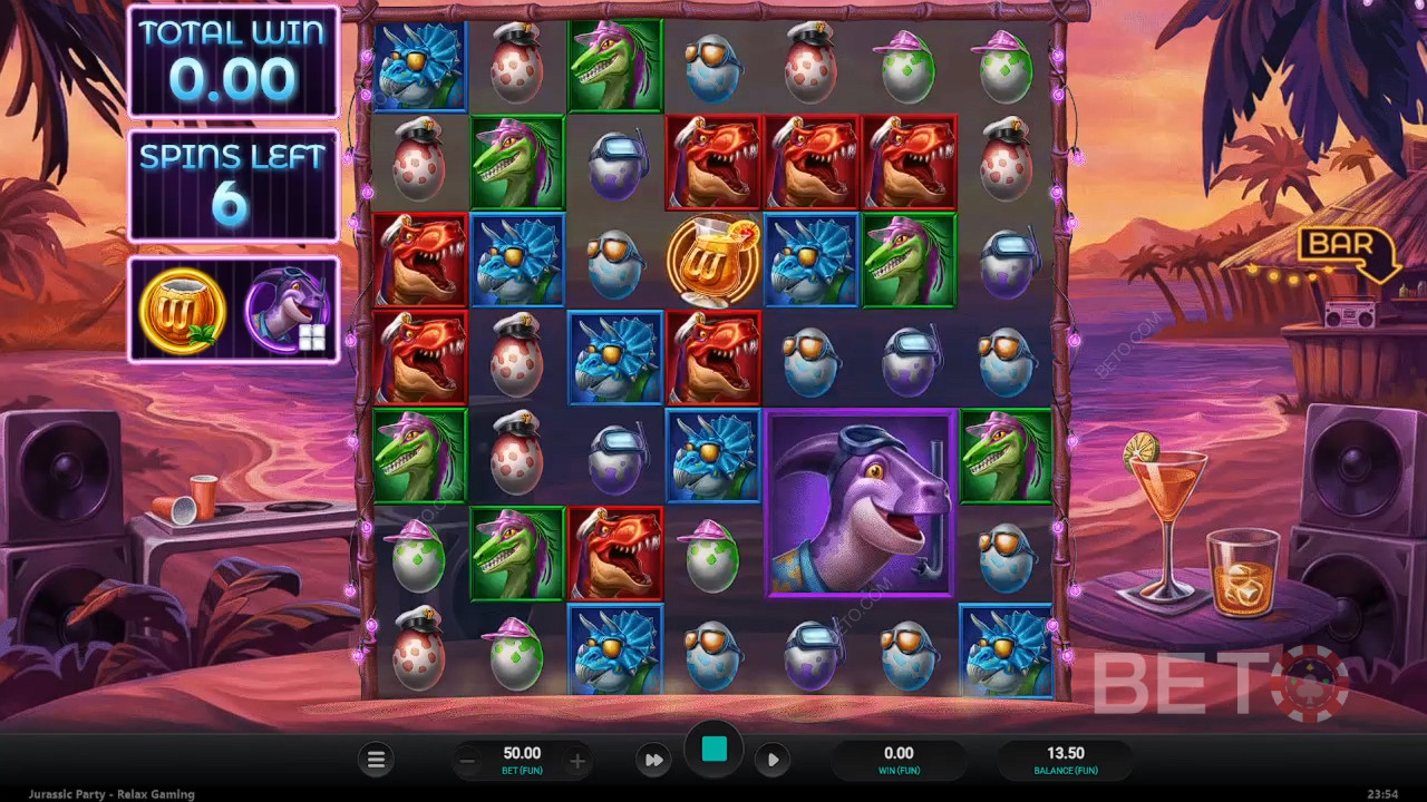 مراجعة Jurassic Party من BETO Slots