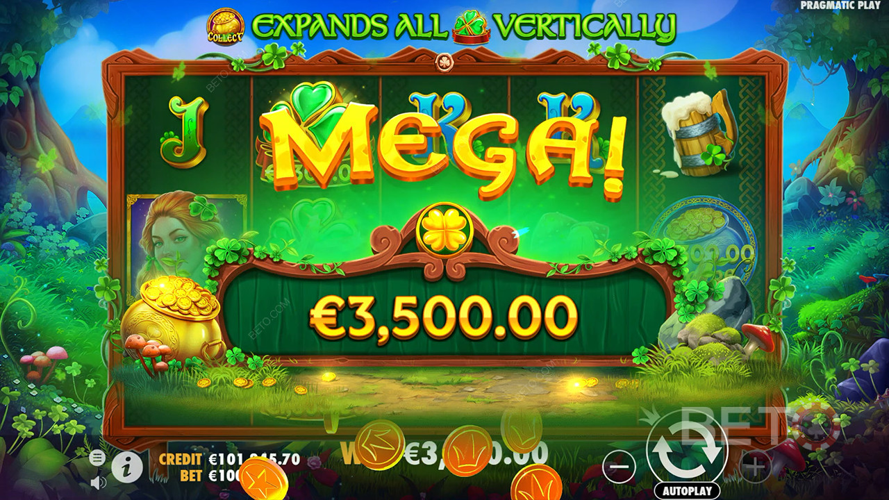 اربح 5,000 ضعف رهانك في ماكينة سلوت Clover Gold Slot!