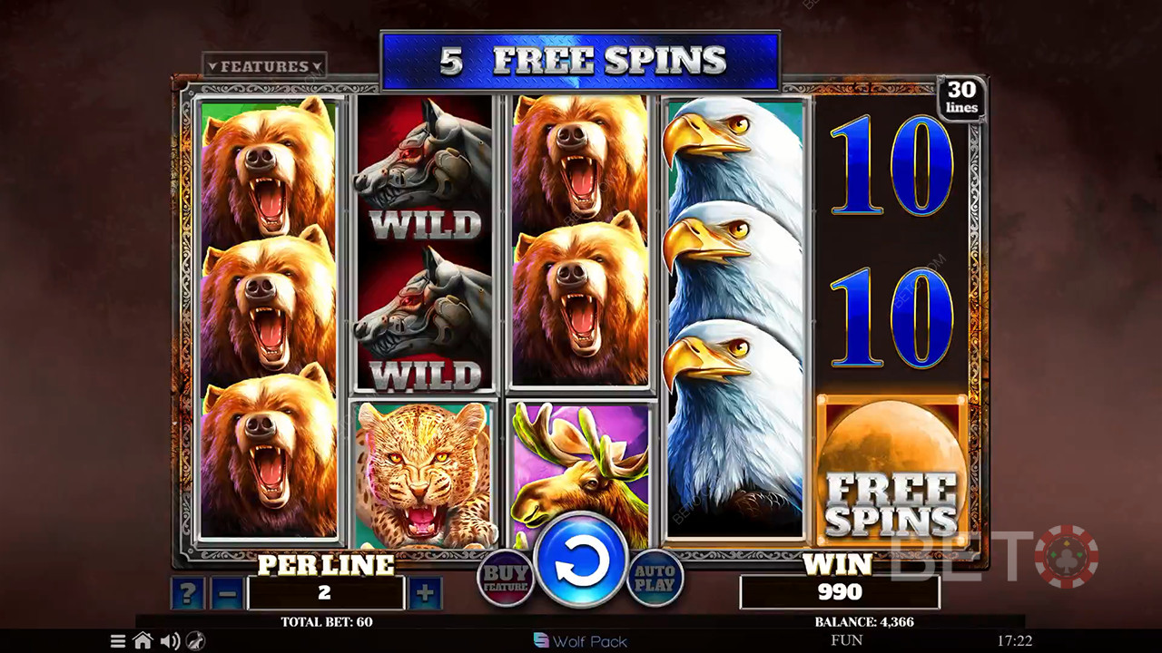 Wolf Fang مراجعة Iron Wolf من BETO Slots