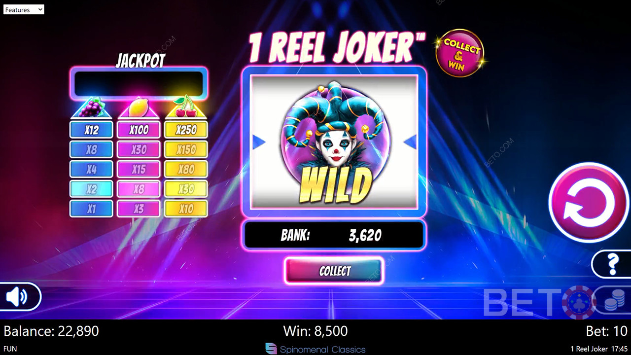 1 مراجعة بكرة الجوكر 1 من BETO Slots