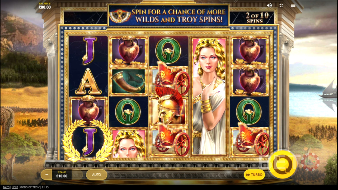 مراجعة آلهة طروادة من BETO Slots