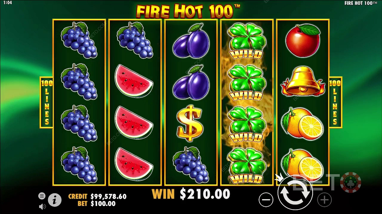 مراجعة Fire Hot 100 من قِبل BETO Slots