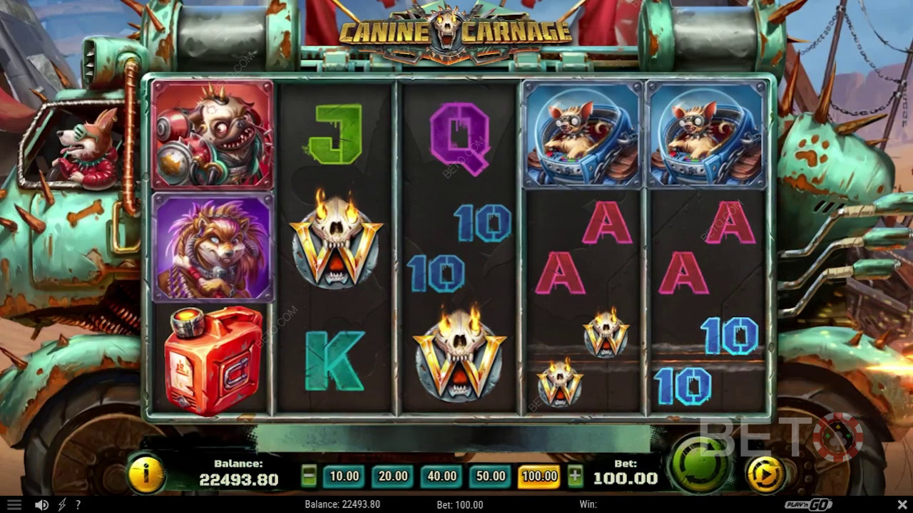 مراجعة مذبحة الكلاب من BETO Slots