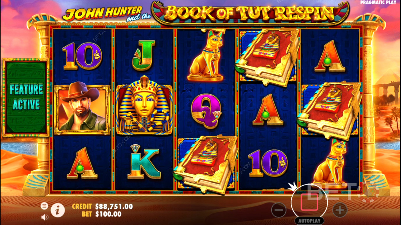 John Hunter and the Book of Tut Respin اللعب المجاني