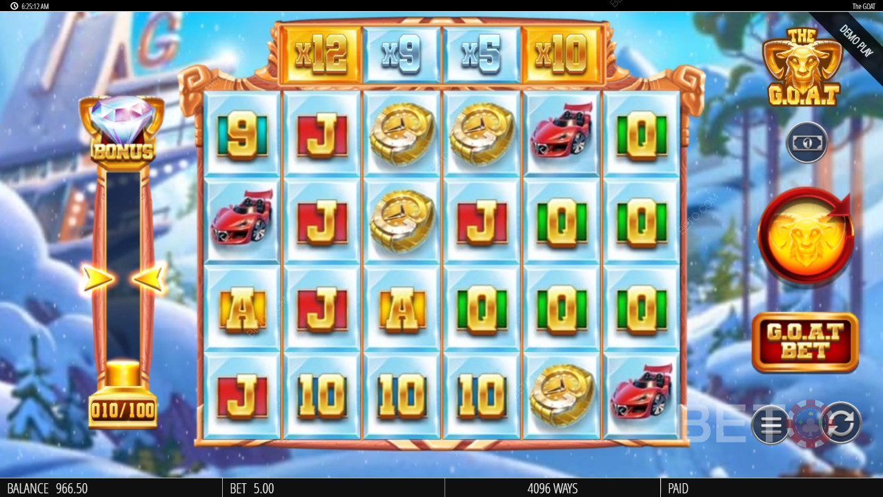 مراجعة The G.O.A.T بواسطة BETO Slots