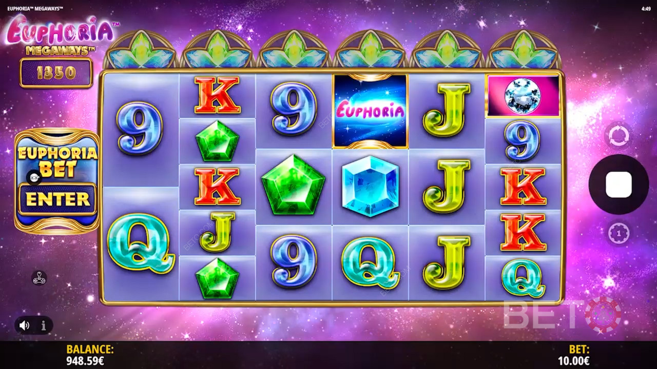 مراجعة لعبة Euphoria Megaways من BETO Slots