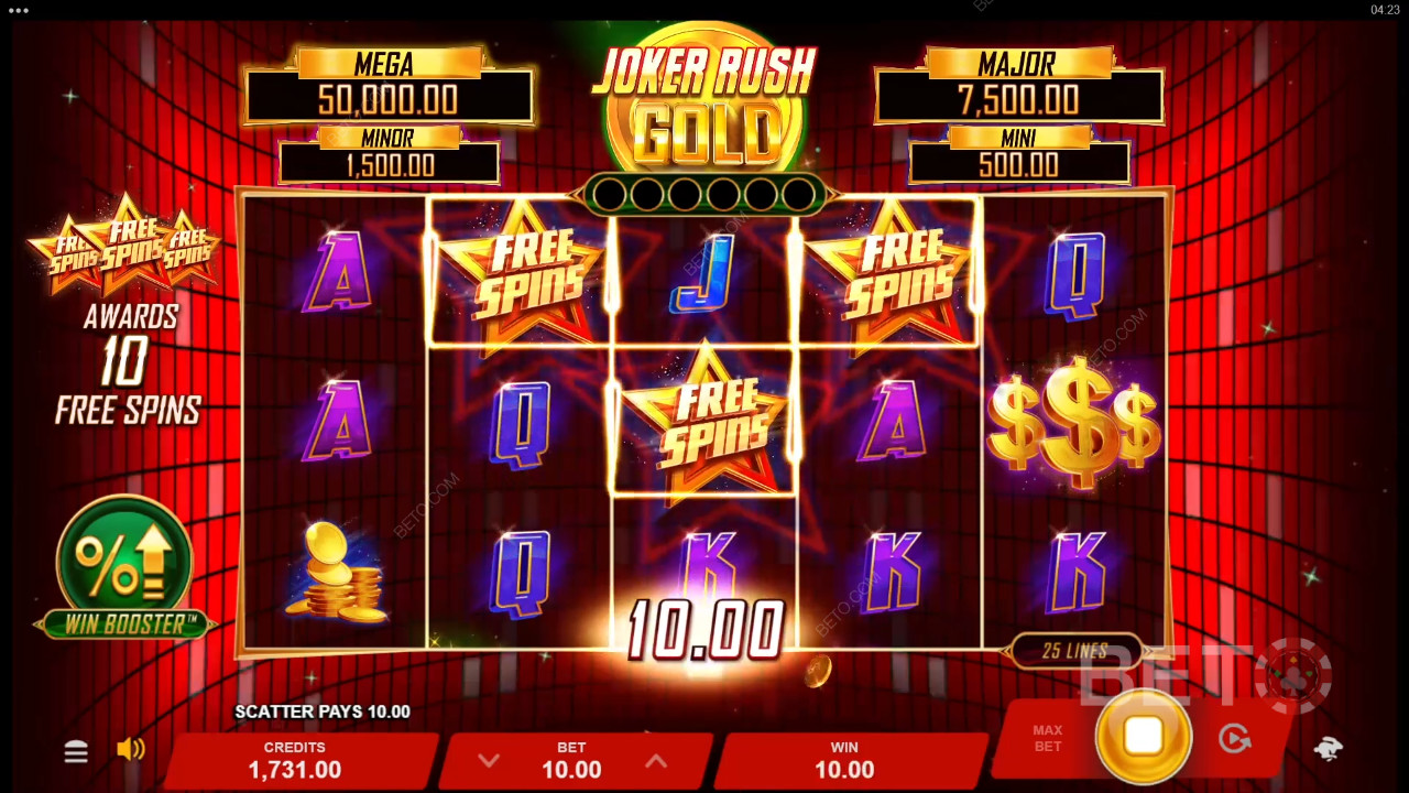 مراجعة Joker Rush Gold من BETO Slots