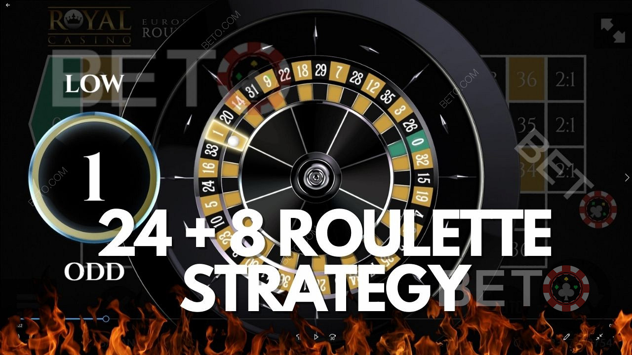 استراتيجية رهان الروليت 24+8 - شرح كامل للنظام