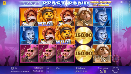 Beast Band ماكينة القمار - لعب مجاني ومراجعات (2024)