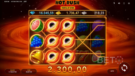 Hot Rush Triple Star ماكينة القمار - لعب مجاني ومراجعات (2025)