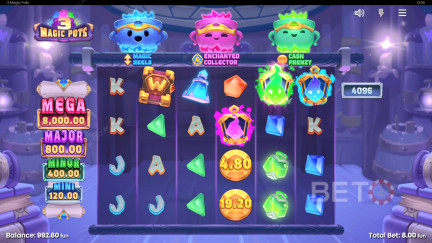 3 Magic Pots ماكينة القمار - لعب مجاني ومراجعات (2025)