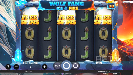 Wolf Fang - Ice & Fire ماكينة القمار - لعب مجاني ومراجعات (2025)