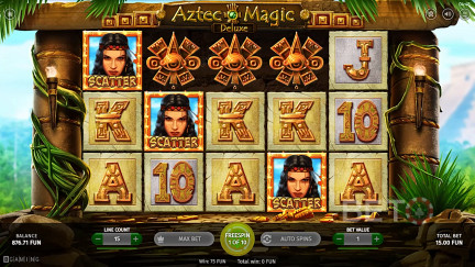 Aztec Magic Deluxe ماكينة القمار - لعب مجاني ومراجعات (2023)